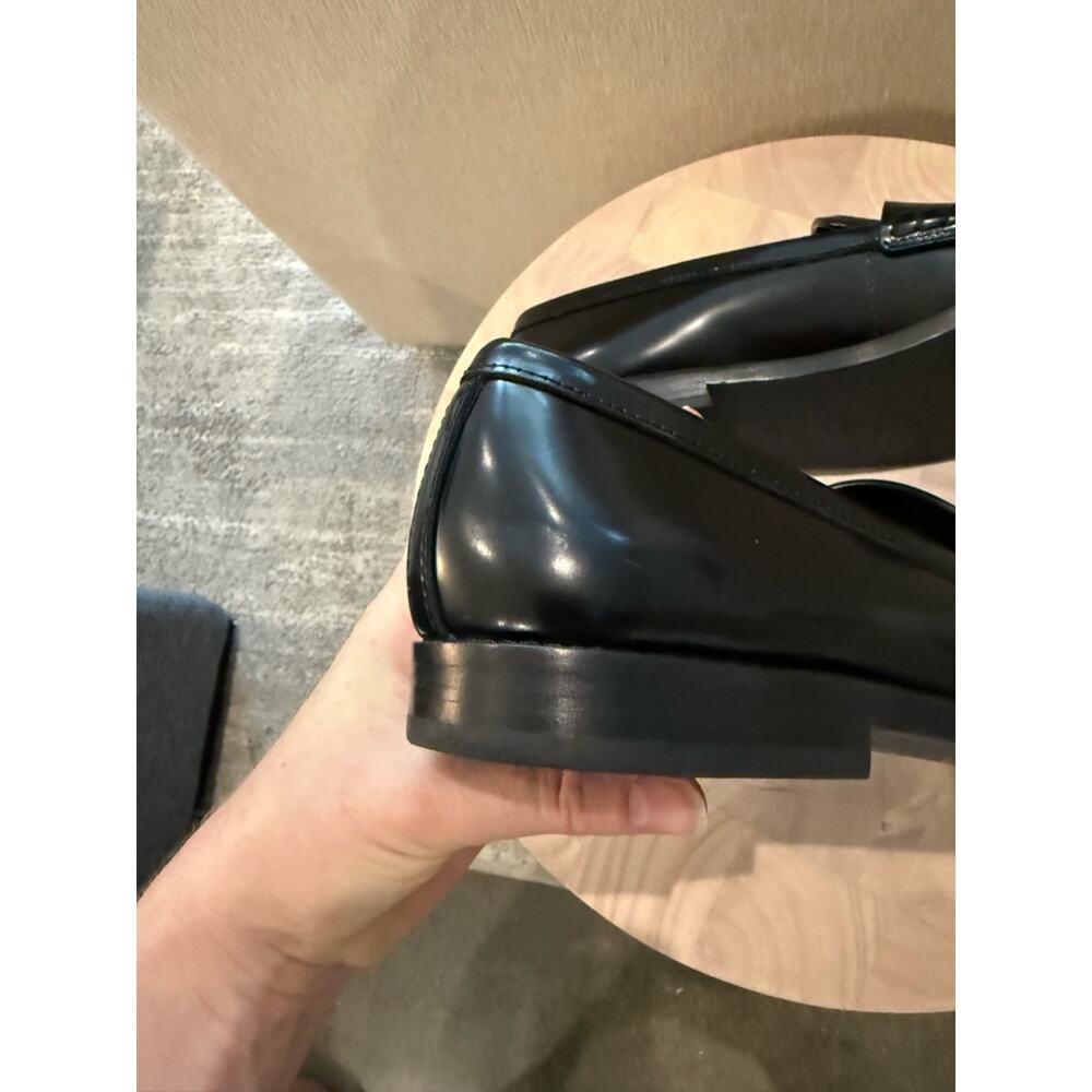NEW Loeffler Randall Rachel Black Leather Loafers Size 7.5 - Picture 11 of 12